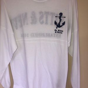 St kitts island original style shirt, cotton , long sleeve , new never use